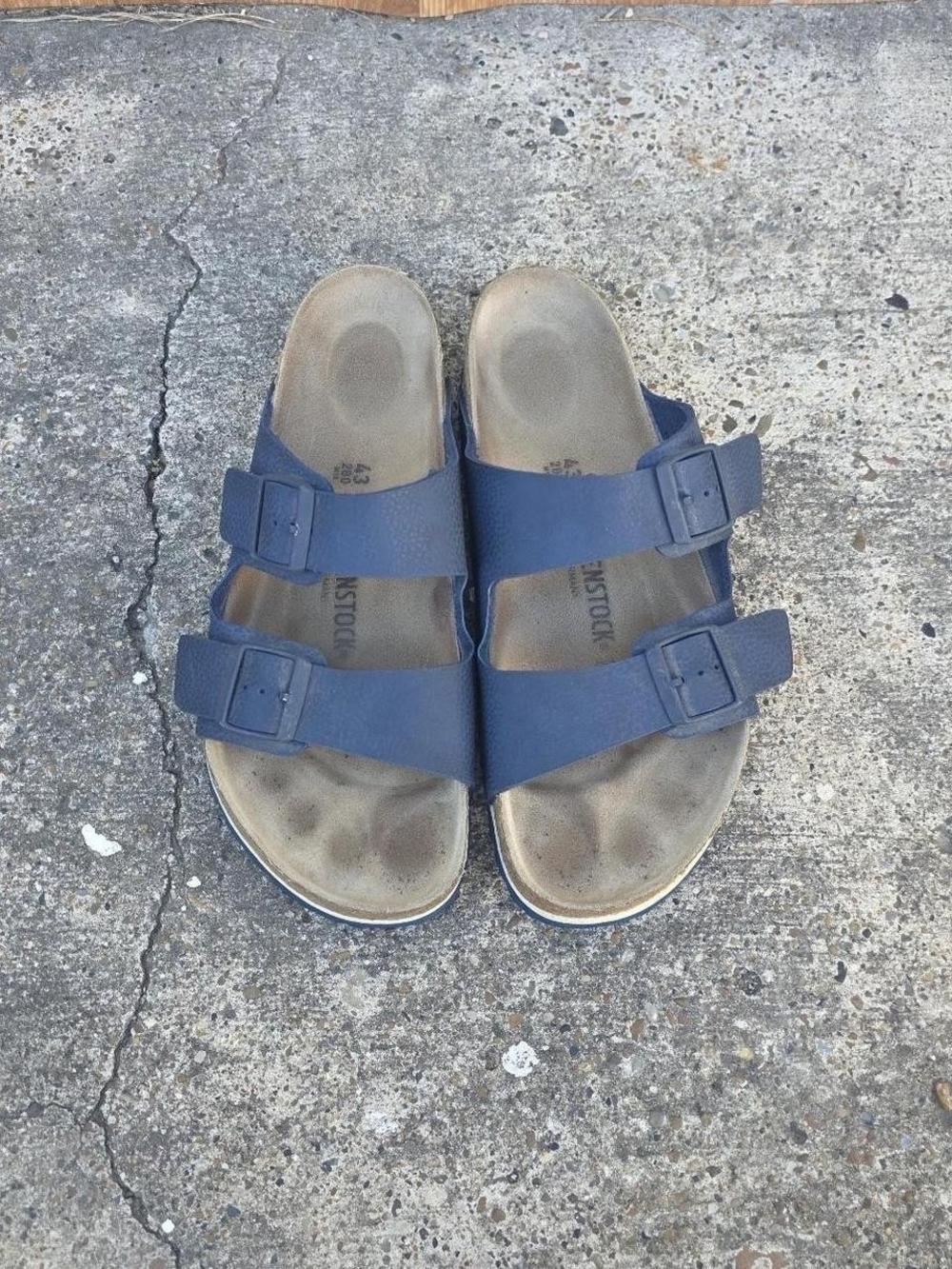 Birkenstock Arizona Sandals Size 43 Blue Two Strap Size: Size 43 ( Men's US 10